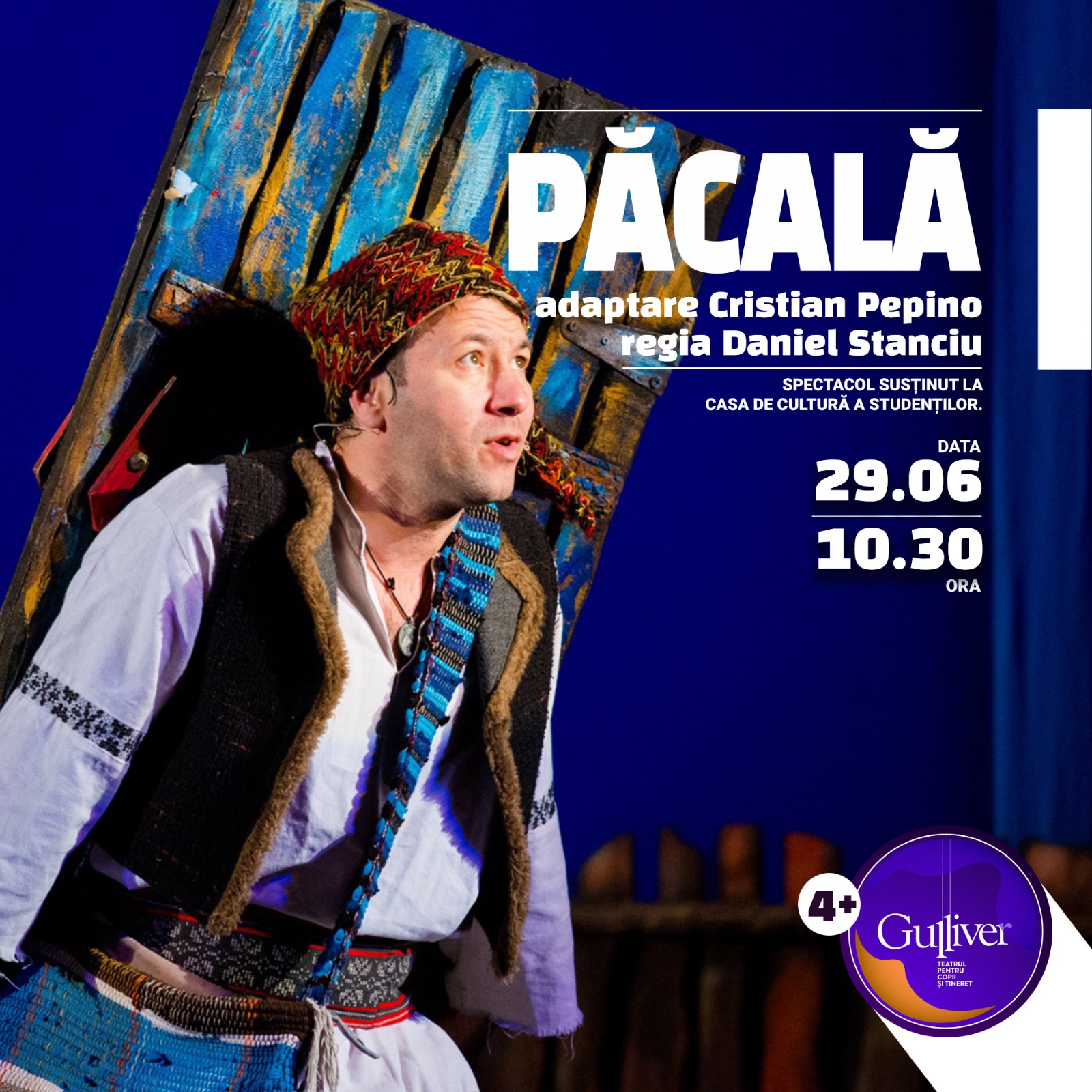 Spectacolul “Păcală” revine într-o nouă distribuție la Teatrul “Gulliver”